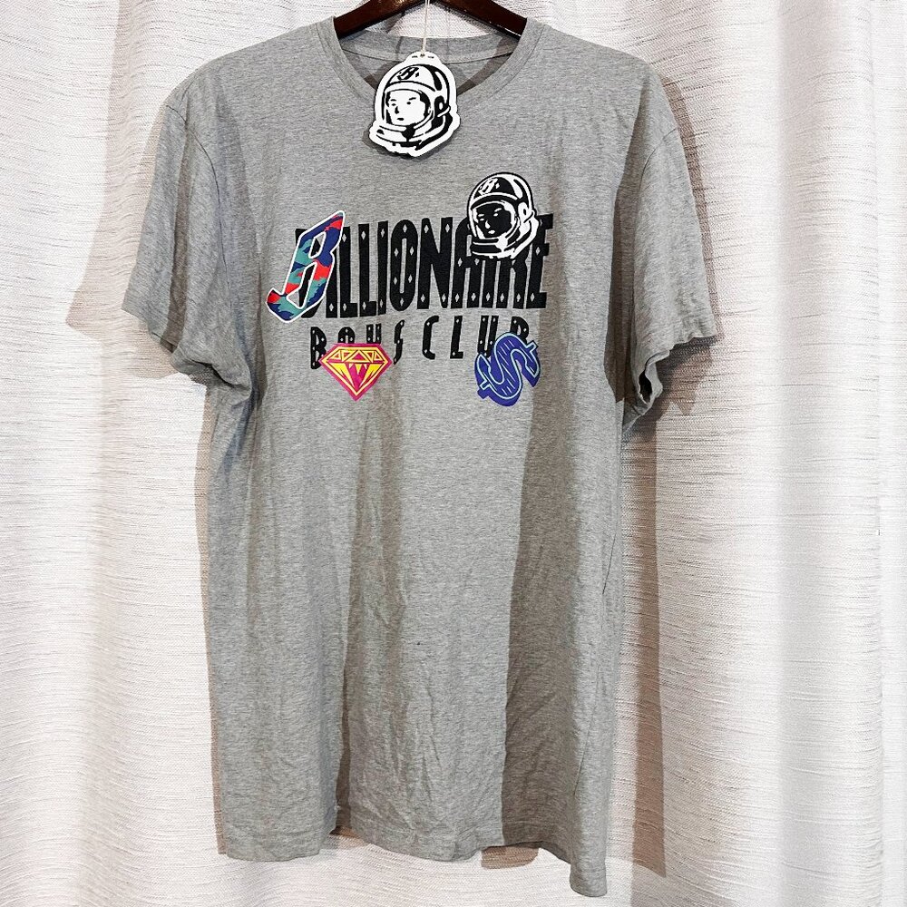 Billionaire Boys Club Gray Graphic Logo Tee XXL
